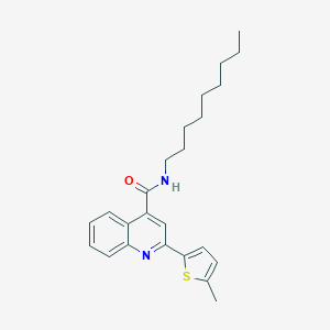 molecular formula C24H30N2OS B333744 2-(5-methylthiophen-2-yl)-N-nonylquinoline-4-carboxamide 