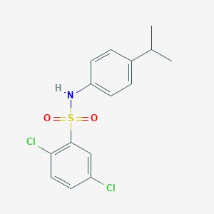 molecular formula C15H15Cl2NO2S B333745 2,5-dichloro-N-(4-isopropylphenyl)benzenesulfonamide 