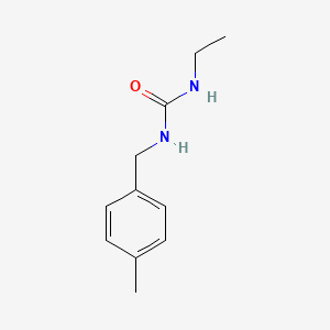 molecular formula C11H16N2O B3337469 N-Ethyl-N'-[(4-methylphenyl)methyl]urea CAS No. 65608-86-8