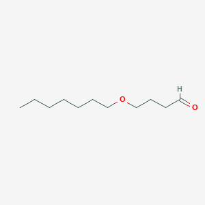 molecular formula C11H22O2 B3337472 4-(Heptyloxy)butanal CAS No. 65885-35-0