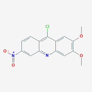 molecular formula C15H11ClN2O4 B3337487 9-Chloro-2,3-dimethoxy-6-nitroacridine CAS No. 6628-92-8