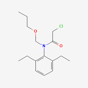 molecular formula C16H24ClNO2 B3337496 2-Chloro-N-(2,6-diethylphenyl)-N-(propoxymethyl)acetamide CAS No. 67535-25-5