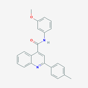 molecular formula C24H20N2O2 B333753 N-(3-methoxyphenyl)-2-(4-methylphenyl)quinoline-4-carboxamide 