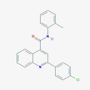molecular formula C23H17ClN2O B333754 2-(4-chlorophenyl)-N-(2-methylphenyl)quinoline-4-carboxamide 