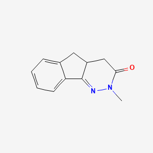 molecular formula C12H12N2O B3337546 2-Methyl-2,4,4a,5-tetrahydro-3H-indeno(1,2-c)pyridazin-3-one CAS No. 69099-77-0