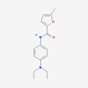 molecular formula C16H20N2O2 B333755 N-[4-(diethylamino)phenyl]-5-methyl-2-furamide 