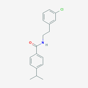 molecular formula C18H20ClNO B333756 N-[2-(3-chlorophenyl)ethyl]-4-isopropylbenzamide 