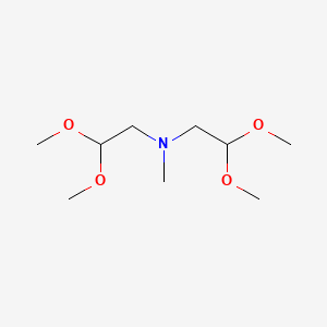 molecular formula C9H21NO4 B3337591 n-(2,2-Dimethoxyethyl)-2,2-dimethoxy-n-methylethanamine CAS No. 70887-96-6