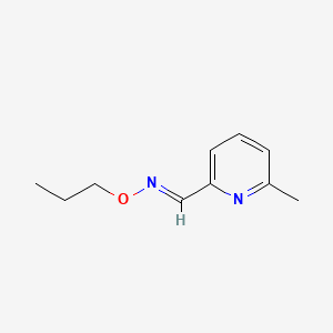 molecular formula C10H14N2O B3337602 (E)-1-(6-Methylpyridin-2-yl)-N-propoxymethanimine CAS No. 71172-93-5