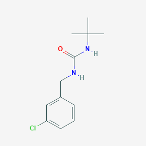 molecular formula C12H17ClN2O B3337609 1-Tert-butyl-3-[(3-chlorophenyl)methyl]urea CAS No. 71475-41-7