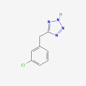 molecular formula C8H7ClN4 B3337643 5-(3-chlorobenzyl)-2H-tetrazole CAS No. 728024-40-6