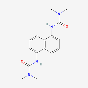 molecular formula C16H20N4O2 B3337652 Urea, N,N''-1,5-naphthalenediylbis[N',N'-dimethyl- CAS No. 73019-17-7