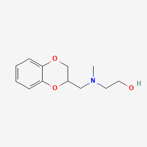 molecular formula C12H17NO3 B3337658 2-[(2,3-Dihydro-benzo[1,4]dioxin-2-ylmethyl)-methyl-amino]-ethanol CAS No. 73120-83-9