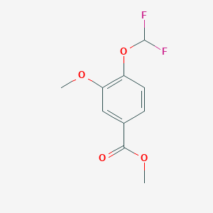 molecular formula C10H10F2O4 B3337702 Methyl 4-(difluoromethoxy)-3-methoxybenzoate CAS No. 773874-12-7