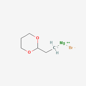 molecular formula C6H11BrMgO2 B3337718 (1,3-Dioxan-2-ylethyl)magnesium bromide CAS No. 78078-50-9