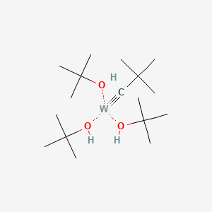 molecular formula C17H39O3W B3337728 Tris(t-butoxy)(2,2-dimethylpropylidyne)tungsten(VI) CAS No. 78234-36-3