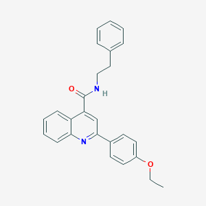 molecular formula C26H24N2O2 B333777 2-(4-ethoxyphenyl)-N-(2-phenylethyl)quinoline-4-carboxamide 
