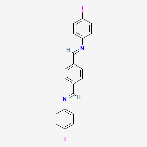 molecular formula C20H14I2N2 B3337775 N-(4-iodophenyl)-1-[4-[(4-iodophenyl)iminomethyl]phenyl]methanimine CAS No. 81431-01-8