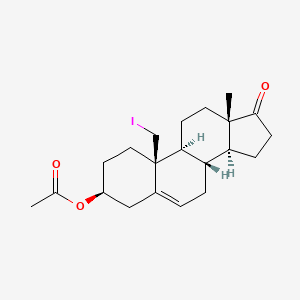molecular formula C21H29IO3 B3337796 19-Iodo-5-androstene-3beta-ol-17-one 3-acetate CAS No. 82341-96-6