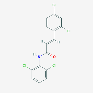 molecular formula C15H9Cl4NO B333780 (2E)-3-(2,4-dichlorophenyl)-N-(2,6-dichlorophenyl)prop-2-enamide 