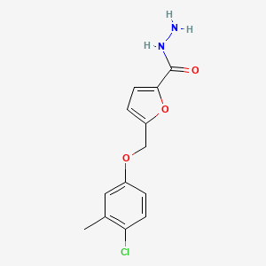5-[(4-Chloro-3-methylphenoxy)methyl]furan-2-carbohydrazide