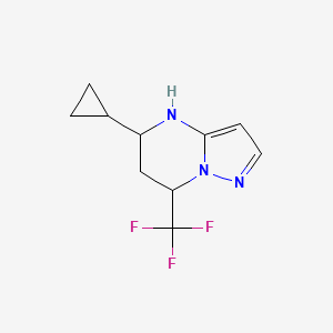 molecular formula C10H12F3N3 B3337809 5-环丙基-7-(三氟甲基)-4,5,6,7-四氢吡唑并[1,5-a]嘧啶 CAS No. 827588-57-8