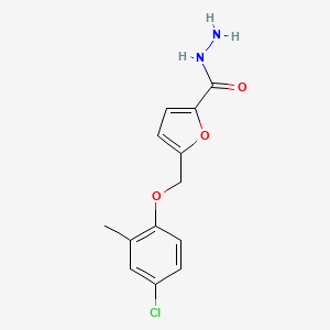 molecular formula C13H13ClN2O3 B3337823 5-[(4-chloro-2-methylphenoxy)methyl]-2-furohydrazide CAS No. 832737-13-0