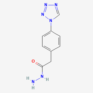 molecular formula C9H10N6O B3337856 (4-四唑-1-基-苯基)-乙酸酰肼 CAS No. 832737-53-8