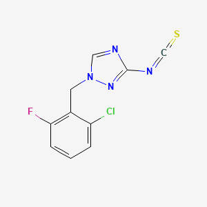 molecular formula C10H6ClFN4S B3337944 1-(2-Chloro-6-fluoro-benzyl)-3-isothiocyanato-1H-[1,2,4]triazole CAS No. 832739-26-1