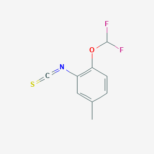 molecular formula C9H7F2NOS B3337945 1-(Difluoromethoxy)-2-isothiocyanato-4-methylbenzene CAS No. 832739-27-2