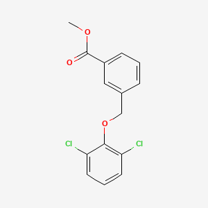 molecular formula C15H12Cl2O3 B3337977 Methyl 3-[(2,6-dichlorophenoxy)methyl]benzoate CAS No. 832739-81-8