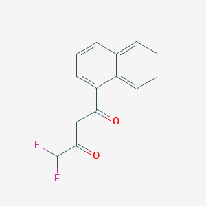 molecular formula C14H10F2O2 B3337979 4,4-Difluoro-1-naphthylbutane-1,3-dione CAS No. 832739-87-4