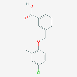 molecular formula C15H13ClO3 B3338009 3-[(4-Chloro-2-methylphenoxy)methyl]benzoic acid CAS No. 832740-30-4