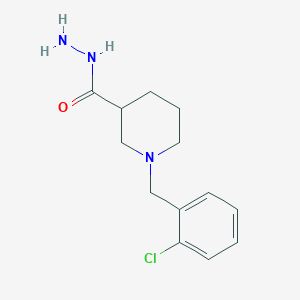 molecular formula C13H18ClN3O B3338070 1-(2-Chlorobenzyl)piperidine-3-carbohydrazide CAS No. 832741-13-6