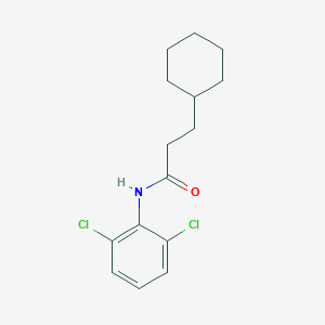 molecular formula C15H19Cl2NO B333809 3-cyclohexyl-N-(2,6-dichlorophenyl)propanamide 
