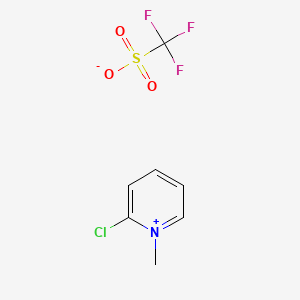 molecular formula C7H7ClF3NO3S B3338090 2-Chloro-1-methylpyridinium trifluoromethanesulphonate CAS No. 84030-18-2