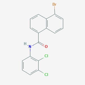 molecular formula C17H10BrCl2NO B333813 5-bromo-N-(2,3-dichlorophenyl)-1-naphthamide 