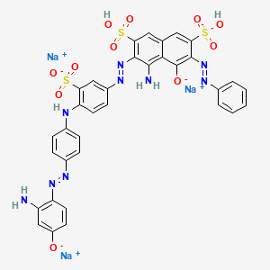 molecular formula C34H24N9Na3O11S3 B3338149 直接黑 168 CAS No. 85631-88-5