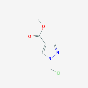 molecular formula C6H7ClN2O2 B3338156 methyl 1-(chloromethyl)-1H-pyrazole-4-carboxylate CAS No. 860807-43-8
