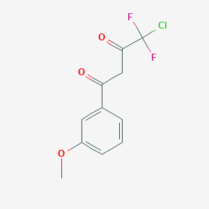 4-Chloro-4,4-difluoro-1-(3-methoxy-phenyl)-butane-1,3-dione
