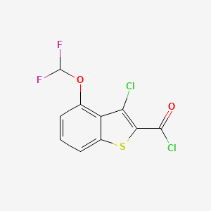 3-Chloro-4-difluoromethoxy-benzo[b]thiophene-2-carbonyl chloride
