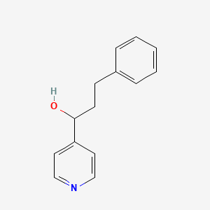 3-Phenyl-1-(pyridin-4-yl)propan-1-ol