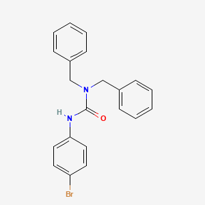 molecular formula C21H19BrN2O B3338198 1,1-Dibenzyl-3-(4-bromophenyl)urea CAS No. 86764-45-6