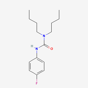 molecular formula C15H23FN2O B3338219 1,1-Dibutyl-3-(4-fluorophenyl)urea CAS No. 86781-28-4