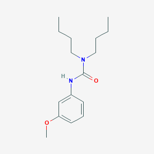 molecular formula C16H26N2O2 B3338239 1,1-Dibutyl-3-(3-methoxyphenyl)urea CAS No. 86781-55-7
