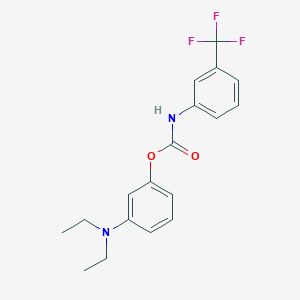 molecular formula C18H19F3N2O2 B3338243 3-Diethylaminophenyl N-(3-trifluoromethylphenyl)carbamate CAS No. 86927-99-3