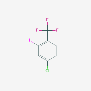 molecular formula C7H3ClF3I B3338276 4-Chloro-2-iodobenzotrifluoride CAS No. 873840-42-7