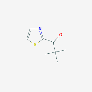 molecular formula C8H11NOS B3338291 1-Propanone, 2,2-dimethyl-1-(2-thiazolyl)- CAS No. 87978-53-8