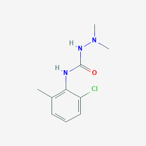 molecular formula C10H14ClN3O B3338295 Hydrazinecarboxamide, N-(2-chloro-6-methylphenyl)-2,2-dimethyl- CAS No. 88302-21-0