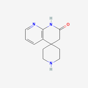 molecular formula C12H15N3O B3338298 1H-螺[[1,8]萘啶-4,4'-哌啶]-2(3H)-酮 CAS No. 883985-03-3